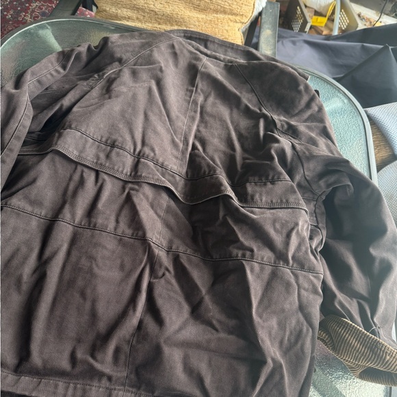 Dark Brown Jacket with Corduroy Collar - Picture 5 of 5